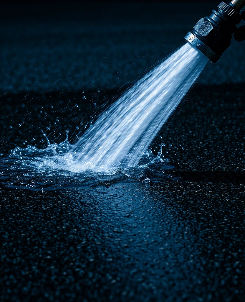 Professional pressure washing precision